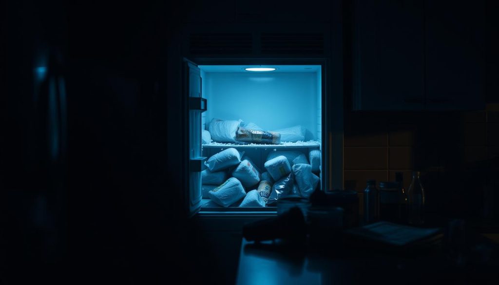 urgence congélateur ouvert