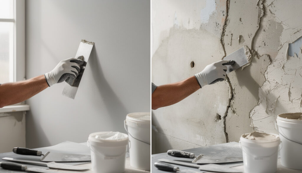 découvrez les différences entre l'enduit de lissage et l'enduit de rebouchage pour choisir la solution adaptée à vos travaux de rénovation et obtenir des murs parfaitement préparés.