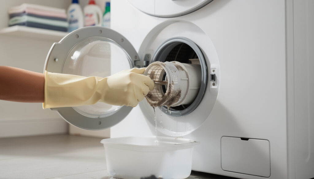 découvrez comment nettoyer efficacement le filtre de la pompe de vidange pour assurer le bon fonctionnement de votre appareil et éviter les pannes.