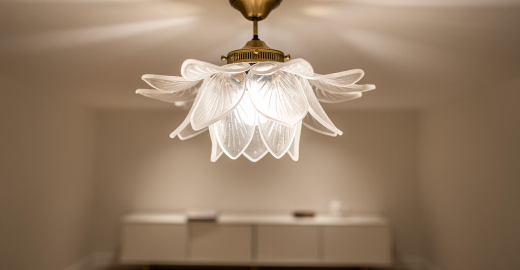 Suspension fleur vintage