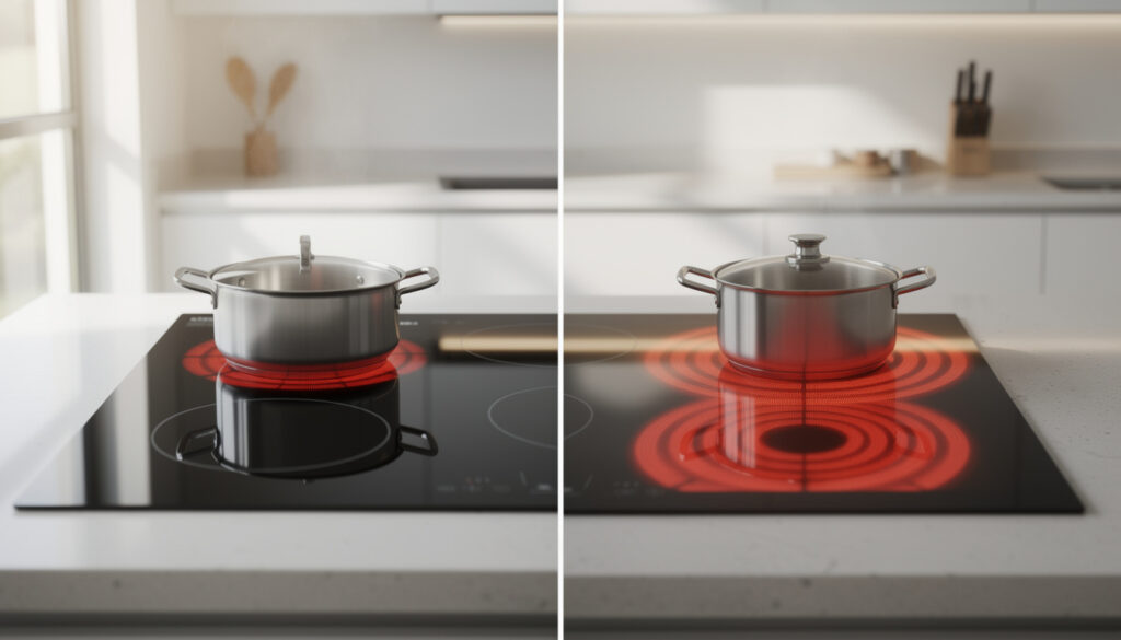 découvrez quelle option de cuisson est la plus économique : la plaque à induction ou la vitrocéramique, en comparant leur consommation d'énergie.