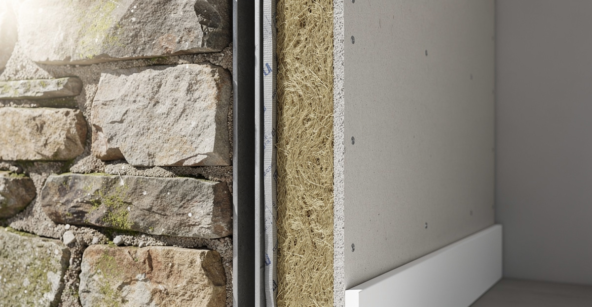 lame dair isolation mur pierre