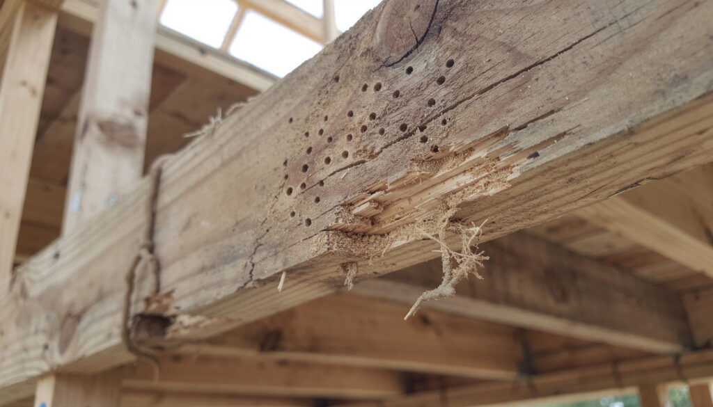 découvrez comment identifier efficacement la présence de termites dans votre charpente pour protéger votre maison des dommages structurels.