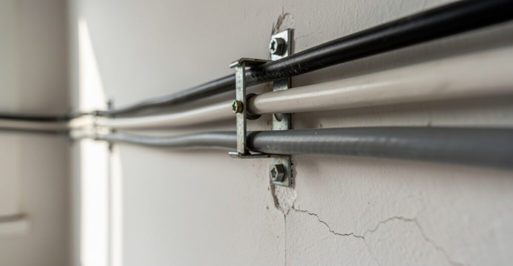 cable sans gaine mur norme