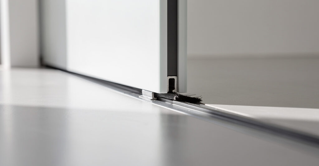 combler espace porte coulissante