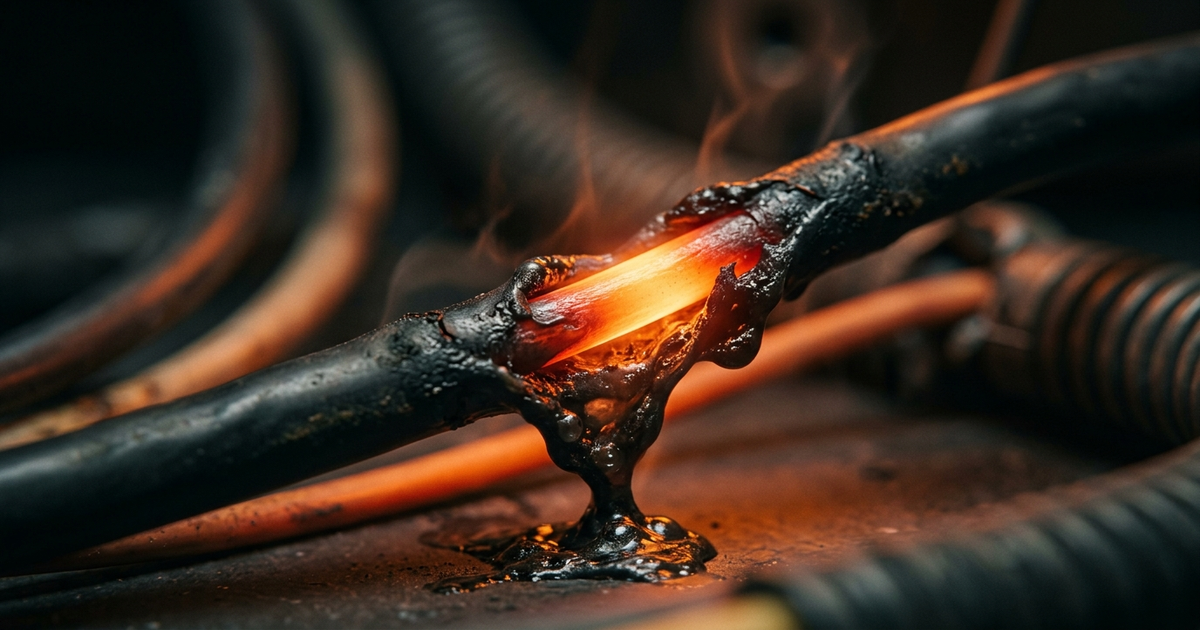 cable electrique qui chauffe