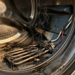 machine a laver sent le brule