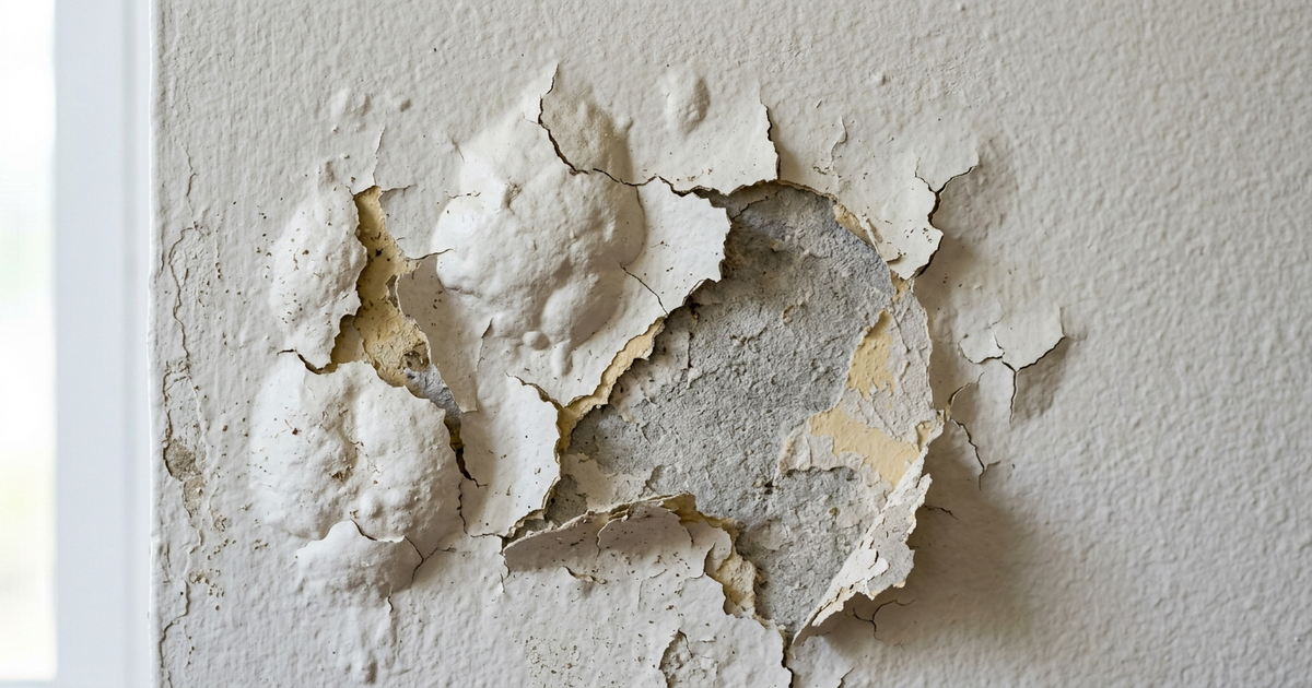 peinture cloque mur interieur