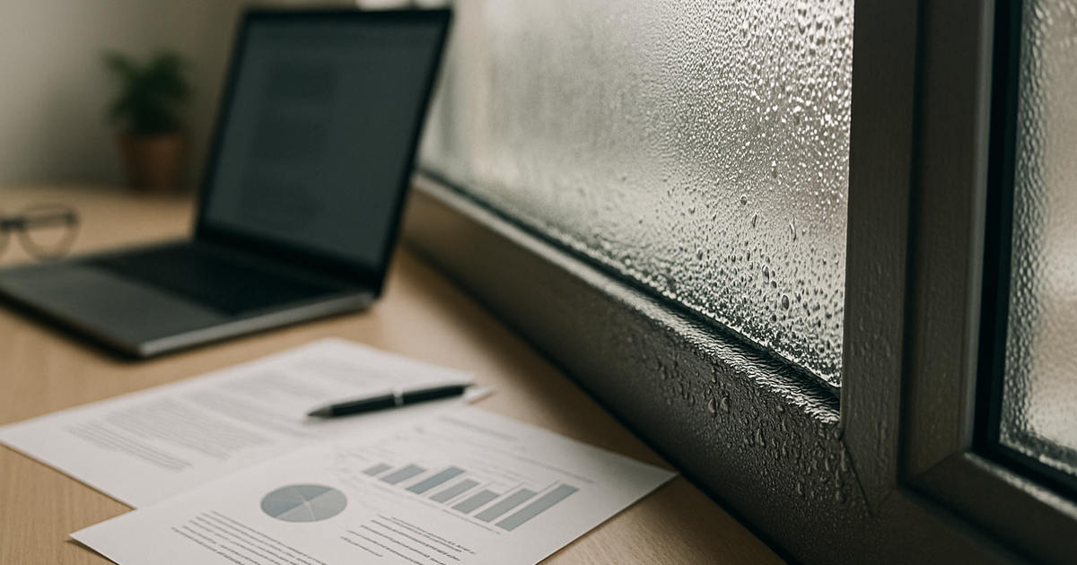 pourquoi tu as de la condensation sur ton double vitrage et comment la
