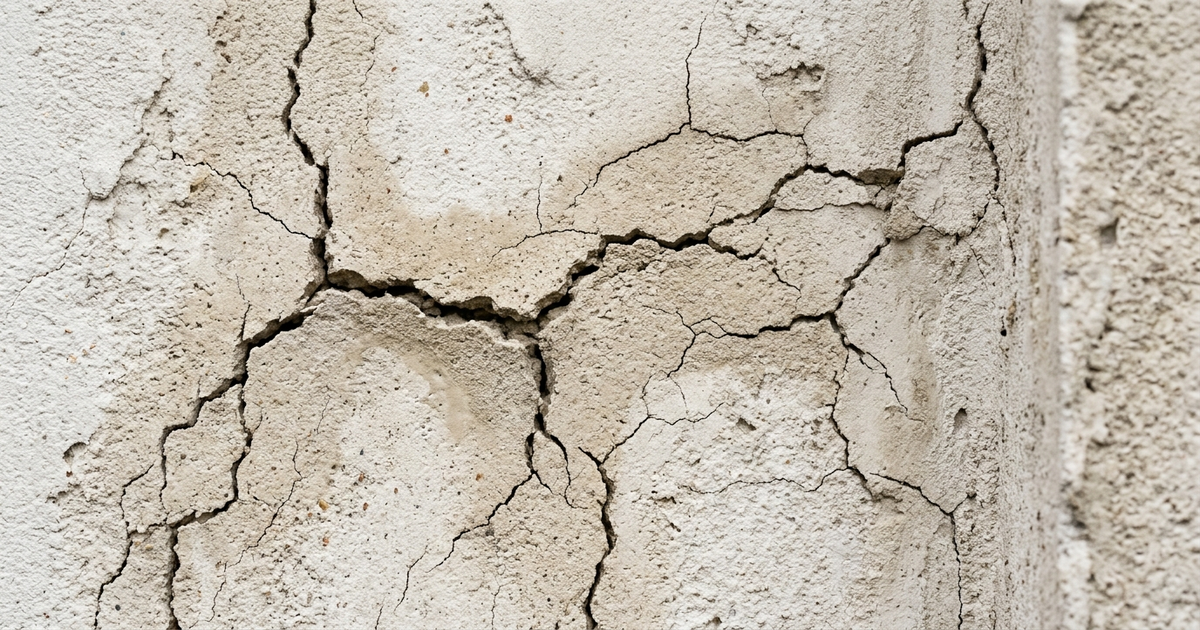 enduit qui fissure en sechant