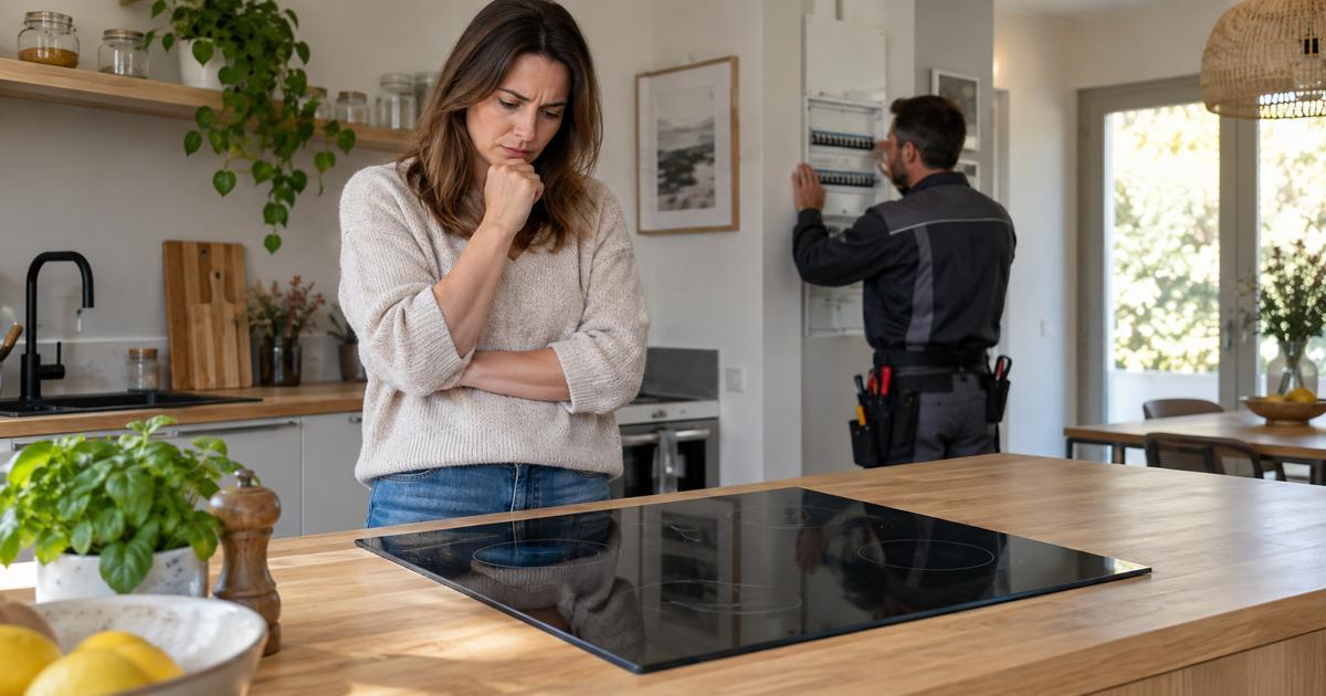Plaque induction qui fait disjoncter : causes et réflexes